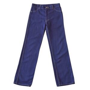 Vintage 70s Purple Denim High Waist Jeans Small | Rare 70s Mexican Denim